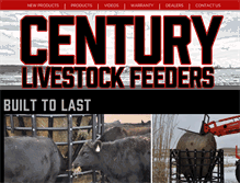 Tablet Screenshot of centurylivestockfeeders.com